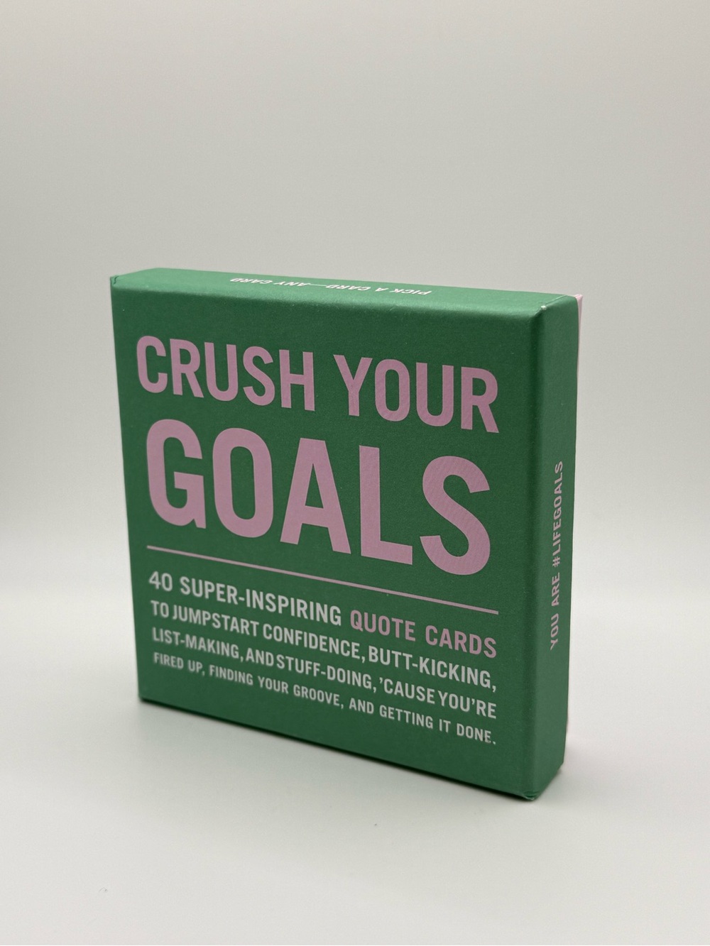 Knock Knock Crush Your Goals 40 Inspirational Quote Cards Desk Gift New